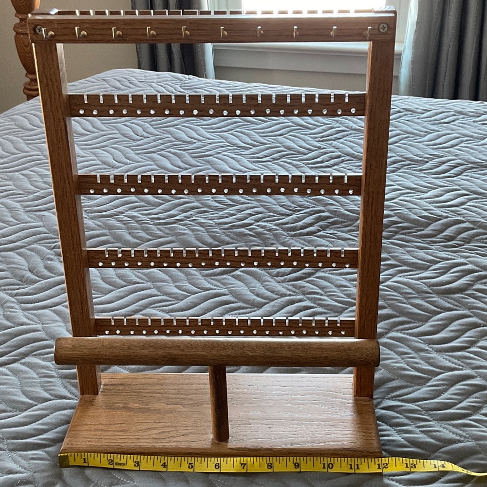 Wooden Jewelry Organizer Stand